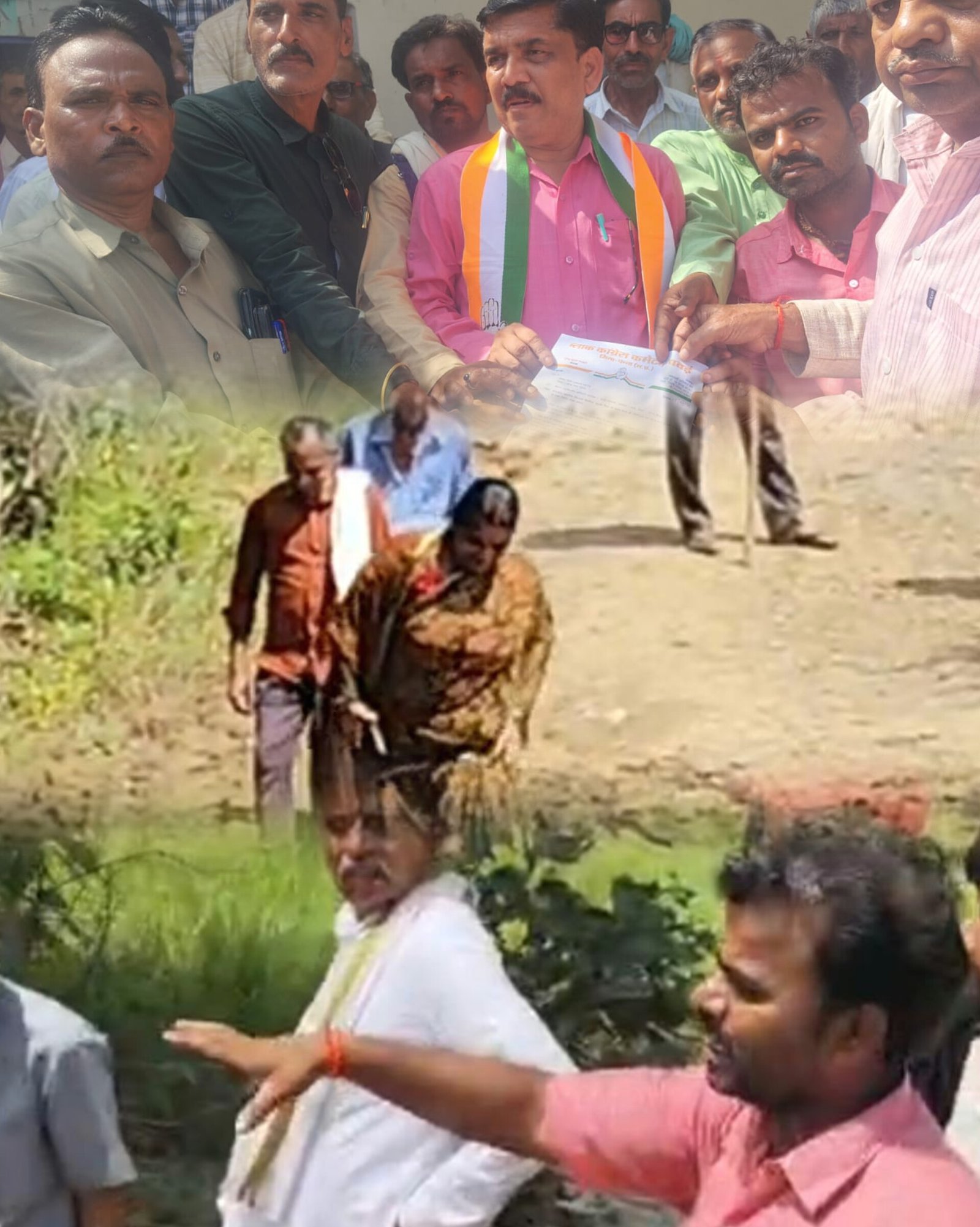 घुटनों तक कीचड़ में तब्दील स्कूल पहुंच मार्ग को लेकर कांग्रेस का धरना प्रदर्शन ।  तहसीलदार भी नहीं पहुंच पाईं विद्यालय तक, कलेक्टर ने 48 घंटे में मार्ग दुरुस्त कराने का दिया आश्वासन