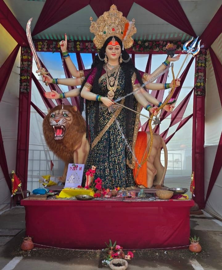 ग्राम परसेल में विराजमान हुई मां दुर्गा की विशाल प्रतिमा, नौ दिनों तक भक्ति और आस्था में डूबे रहे श्रद्धालु