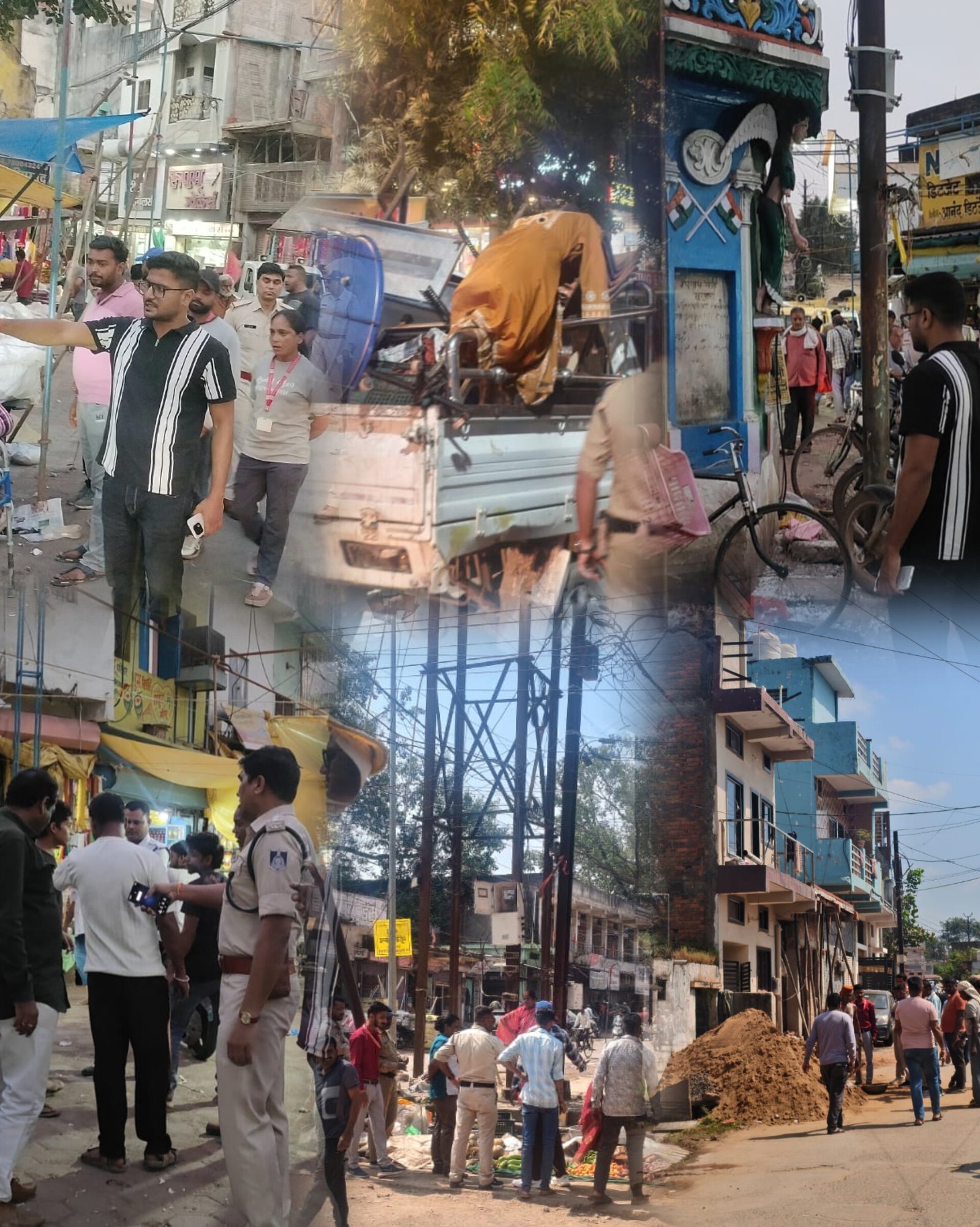 सुगम आवागमन के लिए निगम,पुलिस और यातायात विभाग की संयुक्त कार्रवाई   बाजार क्षेत्रों से हटाए अतिक्रमण, बरसी मेला को लेकर माधवनगर में भी चला विशेष अभियान