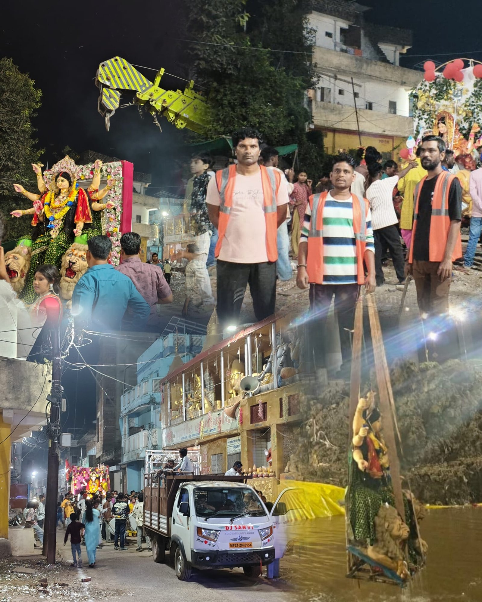 गाटर घाट एवं पीर बाबा विसर्जन घाट पर प्रतिमा विसर्जन का क्रम अनवरत जारी, सुरक्षा के मद्देनजर शेष कृत्रिम जलकुंड किए गए बंद  दोनों घाटों पर व्यवस्थाओं की निगरानी के लिए अमला तैनात
