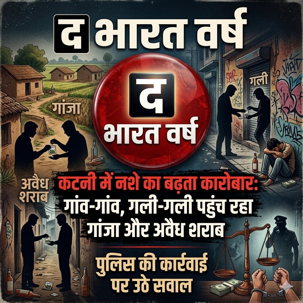 कटनी में नशे का बढ़ता कारोबार: गांव-गांव, गली-गली पहुंच रहा गांजा और अवैध शराब, पुलिस की कार्रवाई पर उठे सवाल